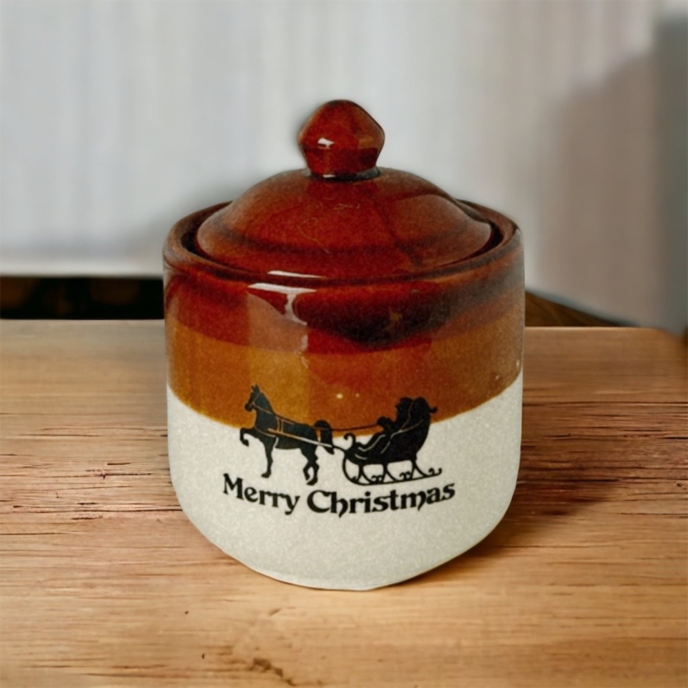 🍊Vintage Three Toned Christmas Jar